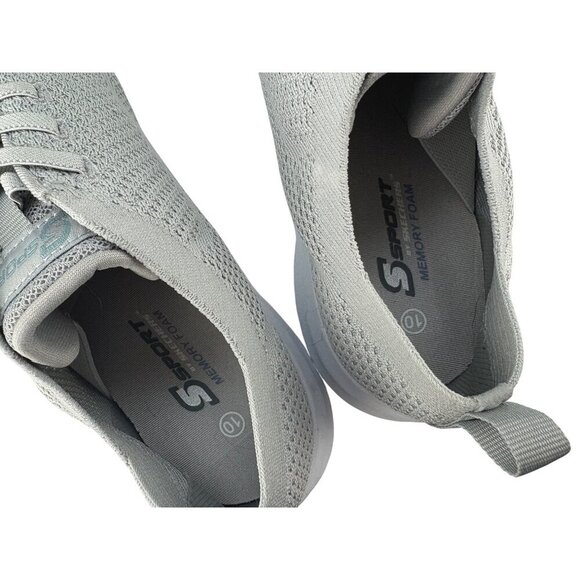 S Sport By Skechers Women's Resse 2.0 Elastic Pull on Sneakers in Grey Size 10 - Picture 8 of 12